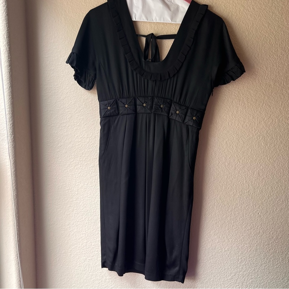 Twinkle by Wenlan origami belt black dress size 0